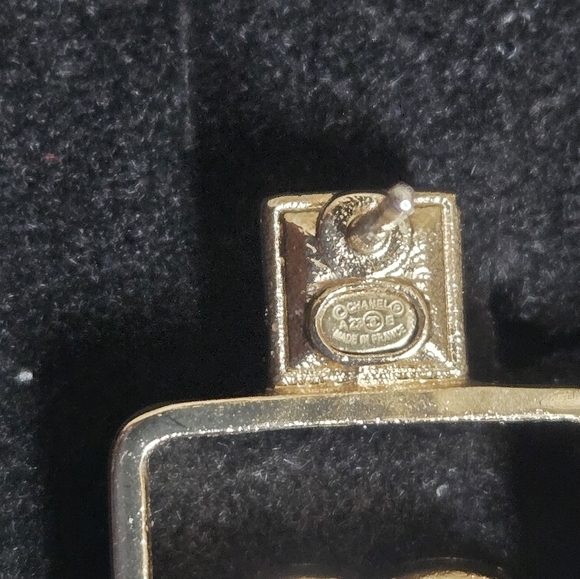 Chanel Strass Perfume Bottle Stud Earrings - Picture 9 of 10